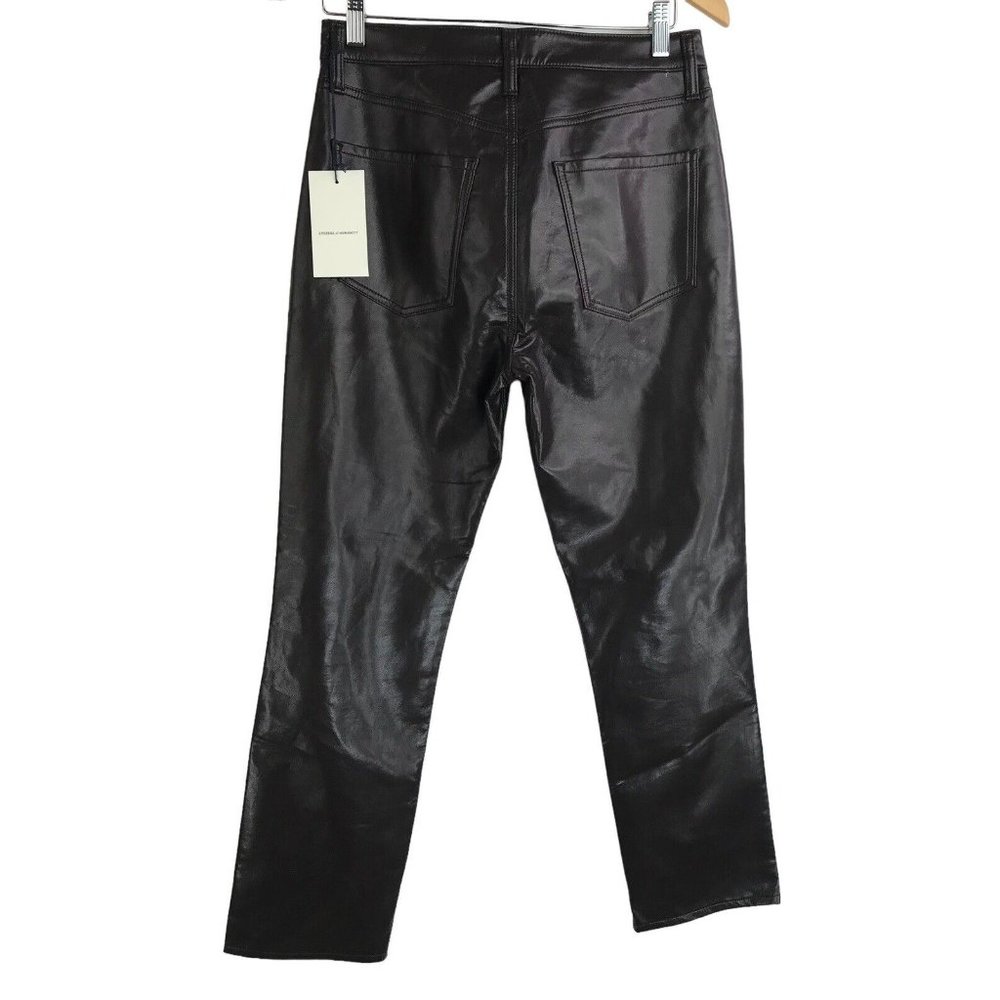 Citizens of Humanity Pants Womens Size 27 Brown Jolene High Rise Leather $449